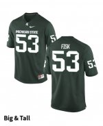 Men's Peter Fisk Michigan State Spartans #53 Nike NCAA Green Big & Tall Authentic College Stitched Football Jersey IJ50U83OW